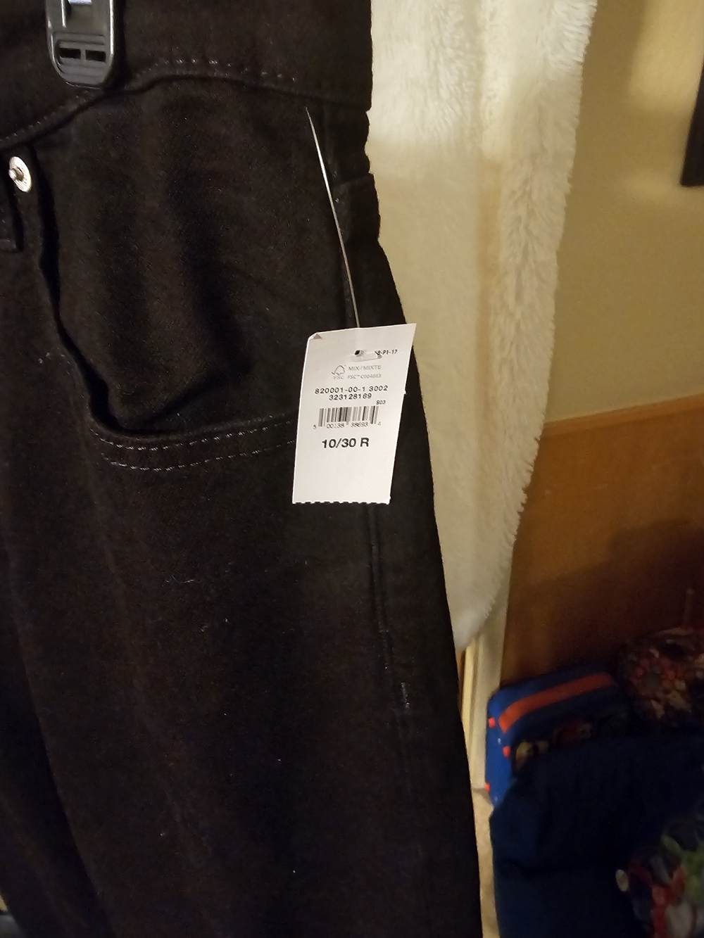 GAP Crop High Rise Wide-Leg Black Jeans - Picture 4 of 4